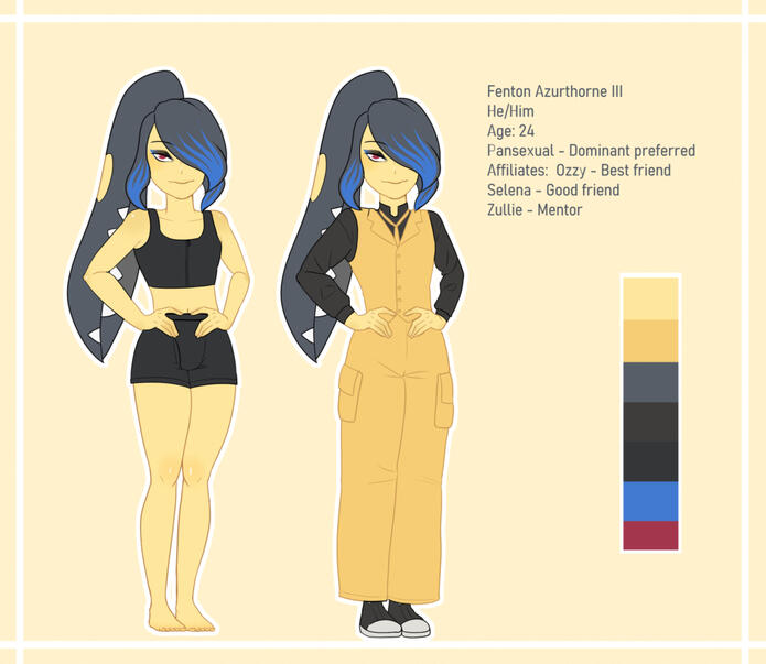 Half color: Full body + 1 outfit